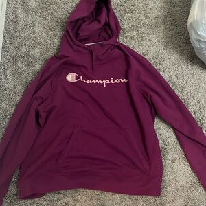Purple Champion Logo Hoodie size XL never worn